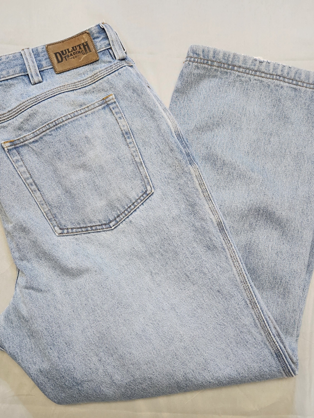 Duluth Trading Co Mens Ballroom Double Flex Jeans 40x30 Standard Denim Canvas